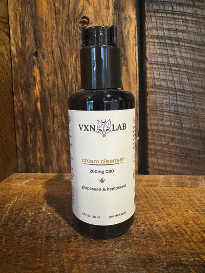 VXN Lab Cream Cleanser – 200mg CBD with Grapeseed & Hempseed