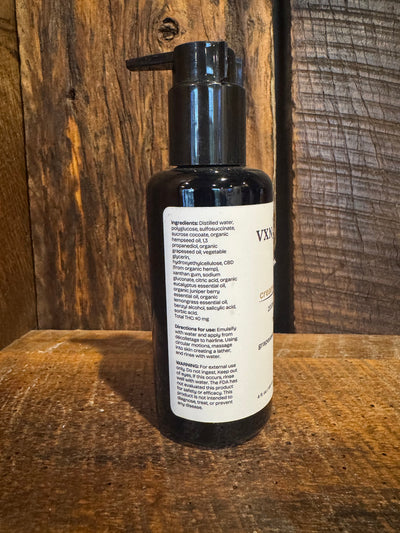 VXN Lab Cream Cleanser – 200mg CBD with Grapeseed & Hempseed