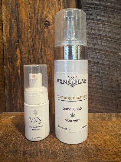 VXN Foaming Face Cleanser – CBD + Aloe Vera
