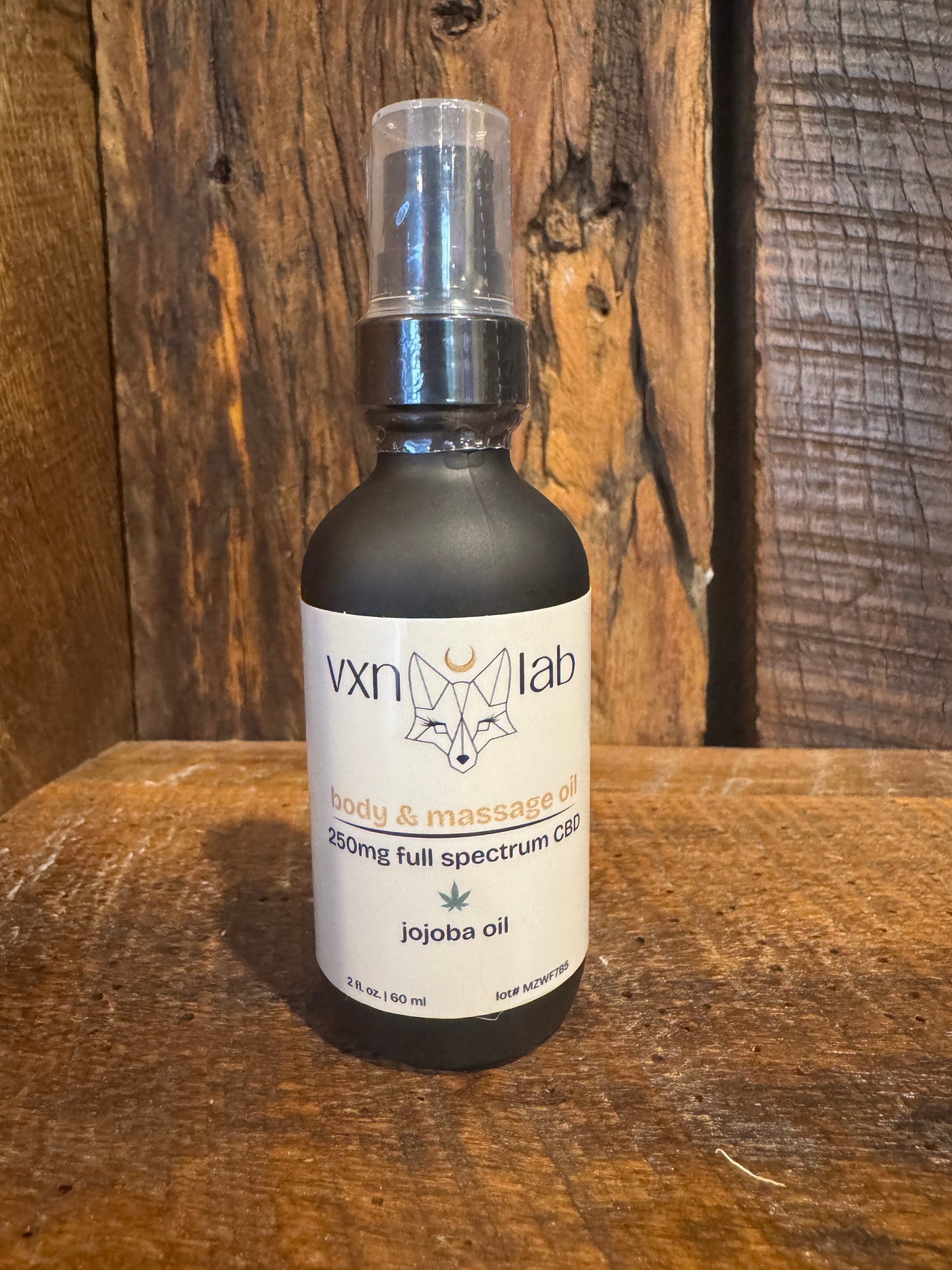 VXN Lab Body & Massage Oil – 250mg Full Spectrum CBD with Jojoba Oil