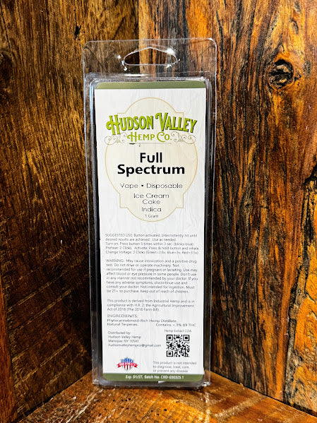 Full-Spectrum CBD Vape Pen | Disposable, Rechargable, & Ready to Use Hudson Valley Hemp Full-Spectrum CBD Vape Pen | Disposable, Rechargable, & Ready to Use Hudson Valley Hemp
